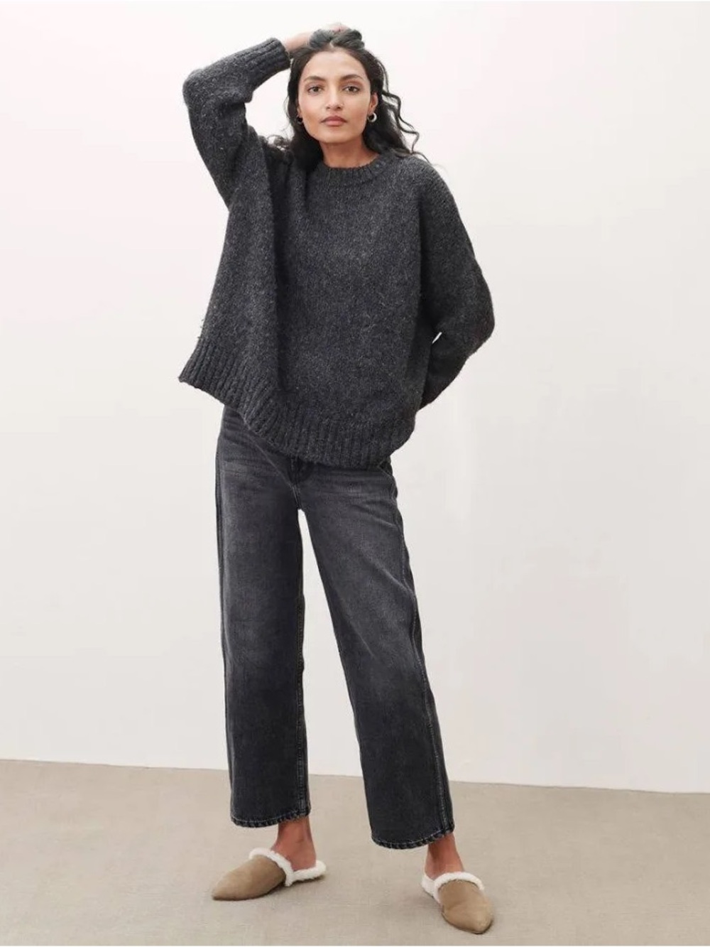 Jenni Kayne Cocoon Alpaca Crewneck Sweater